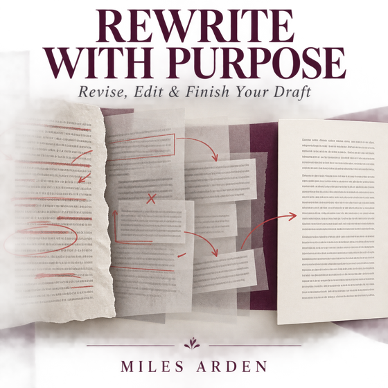 Cover of Rewrite with Purpose, a FENORALIS digital writing guide.
